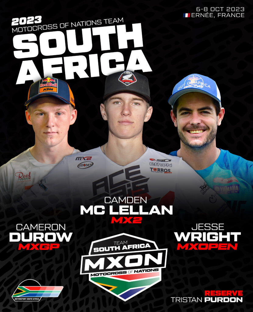 Team SA prepares for Motocross of Nations 2023 Dirt and Trail