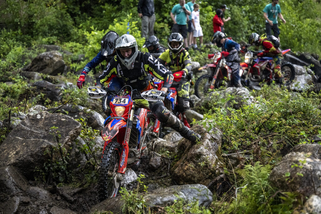 Competitors perform during the first off road day of FIM Hard Enduro World Championship 2023 Stop 3 - Red Bull Romaniacs in Sibiu, Romania on July 26, 2023. // Mihai Stetcu / Red Bull Content Pool // SI202307260636 // Usage for editorial use only //