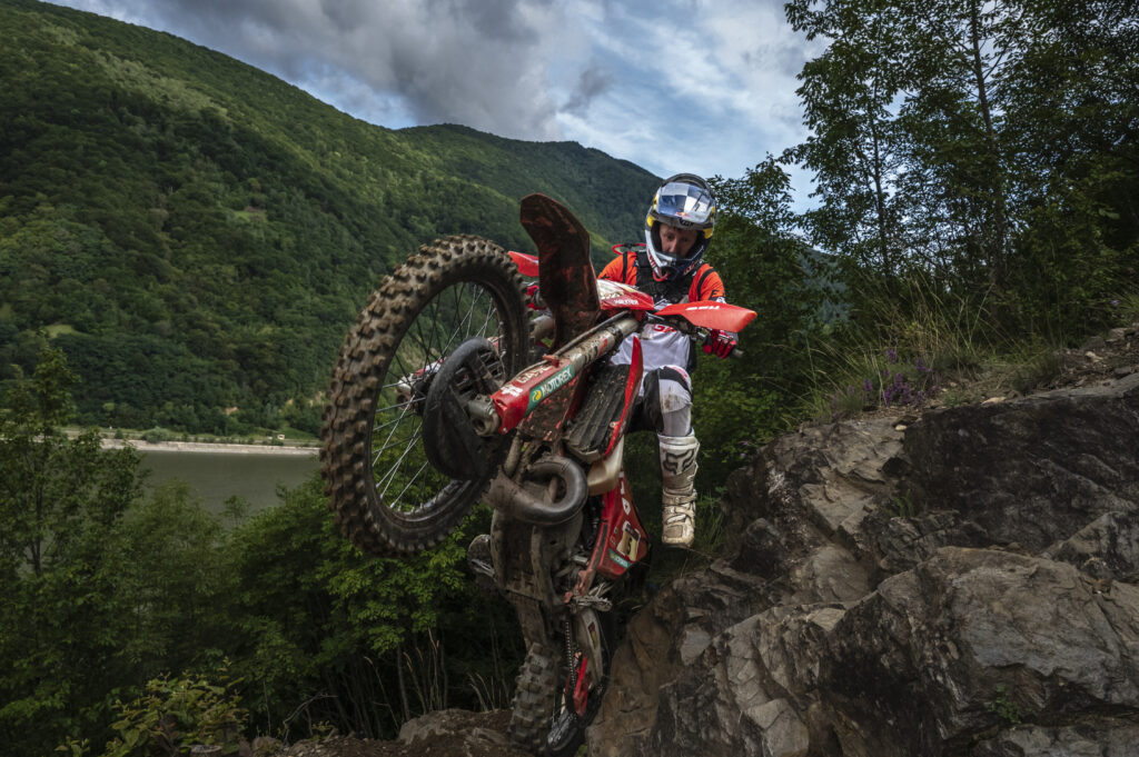 Michael Walkner (AUT) during performs the second off road day of FIM Hard Enduro World Championship 2023 Stop 3 - Red Bull Romaniacs in Sibiu, Romania on  July 27, 2023. // Mihai Stetcu / Red Bull Content Pool // SI202307270666 // Usage for editorial use only //