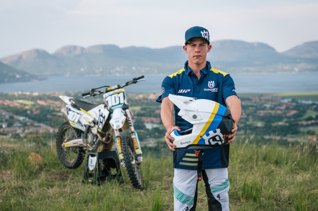 Number 101, Barend du Toit will be competing in the MX2 class on his Husqvarna FC250.