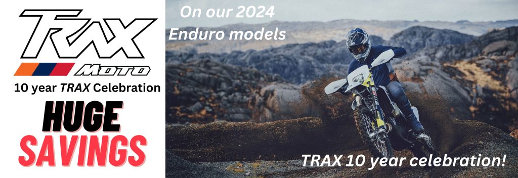 Trax Moto Husqvarna 10th year anniversary deals