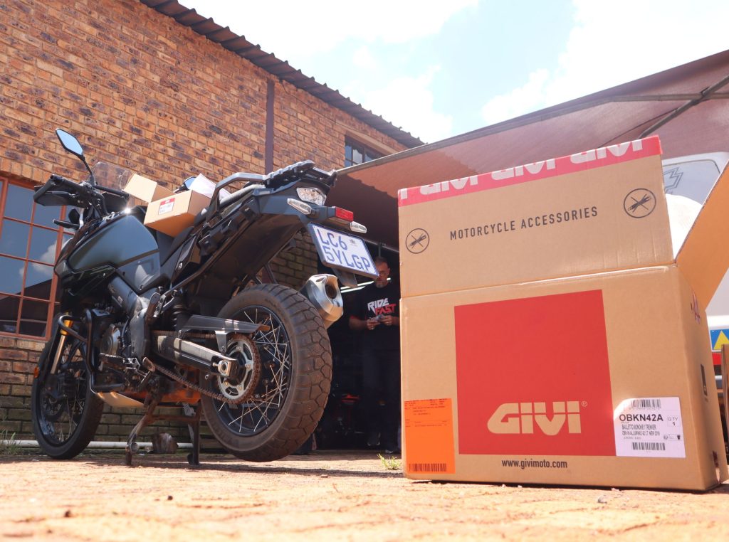 Taking the GIVI Trekker Outback 42 Lt metal top case - RRP R8,745.00 To Vic Falls and back…