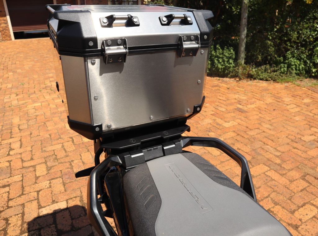 Taking the GIVI Trekker Outback 42 Lt metal top case - RRP R8,745.00 To Vic Falls and back…