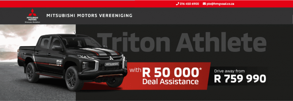 NEW USED MOTORCYCLES VEHICLES SALES PARTS SERVICE FINANCE TRADE- MITSUBISHI VEREENIGING
