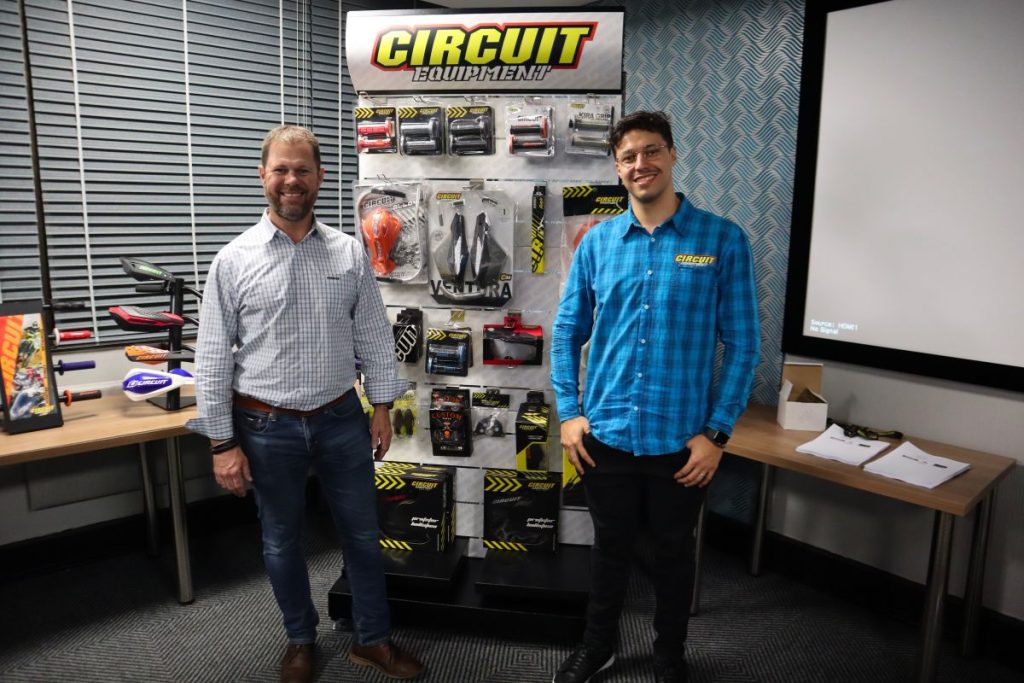An evening with Circuit Equipment Ryan from Autocycle Centre and Henrique from Circuit Equipment Barcelona Spain