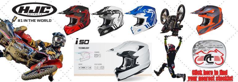 HJC i50 MX and Enduro helmets for sale