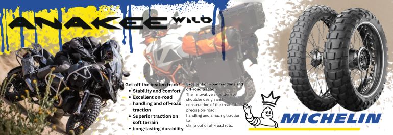 MICHELIN ANAKEE WILD MOTORCYCLE TYRES FOR SALE IN SOUTH AND SOUTHERN AFRICA