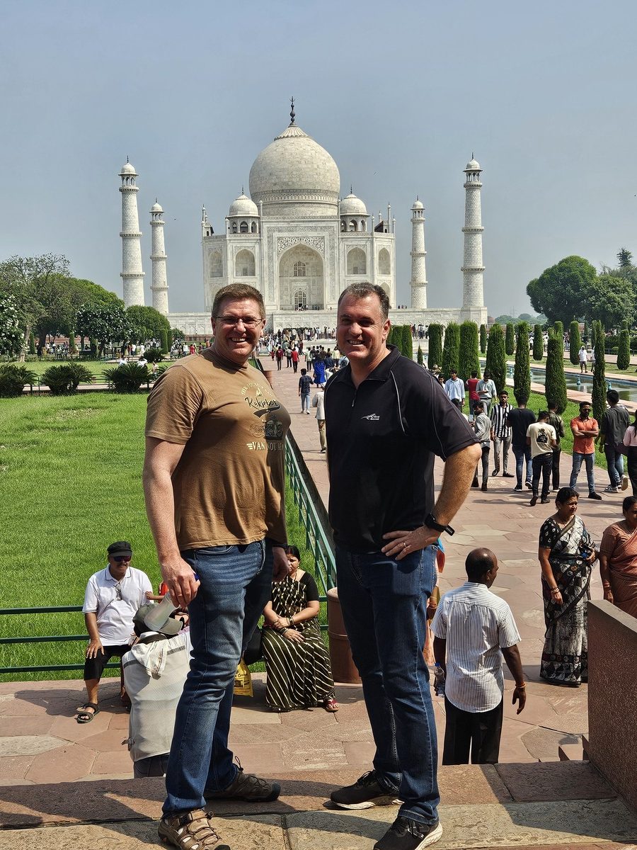 In Delhi we had to visit the Taj Mahal.
