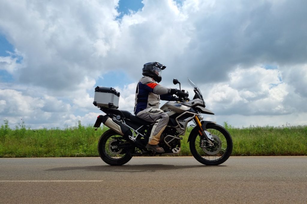 The Triumph Tiger Rally Pro.