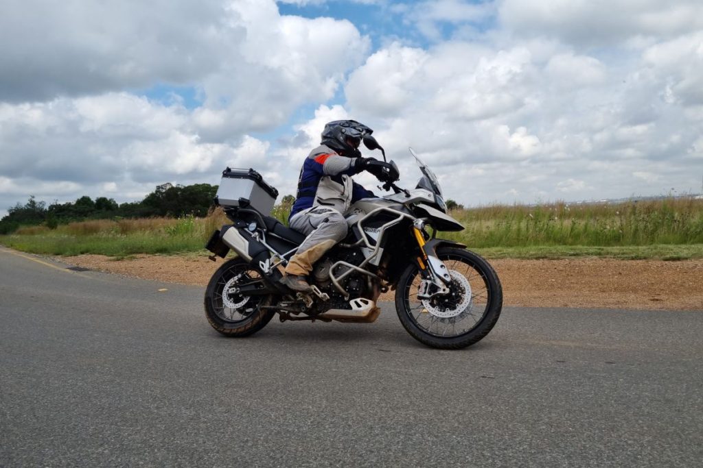 The Triumph Tiger Rally Pro.