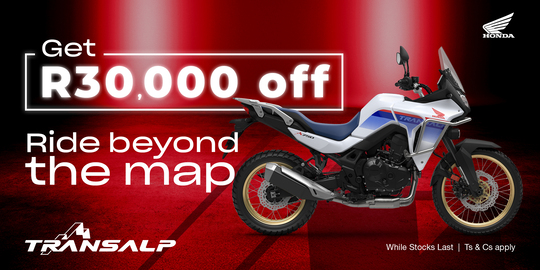 honda, honda wing, honda wing south africa, transalp, r30 000 off, ride beyond the map