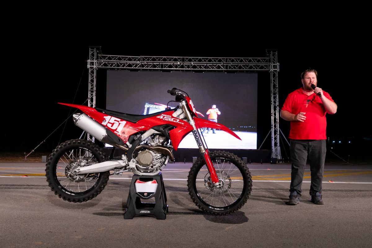 The Bike Shows Donovan Fourie was MC for the Ducati portion of events and spoke his usual rubbish.