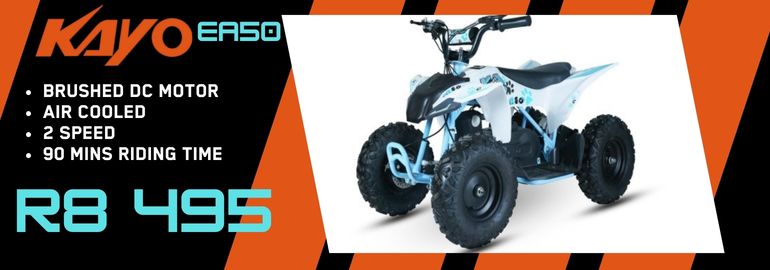KAYO eA50 ELECTRIC ATV BRUSHED DC MOTOR AIR COOLED 2 SPEED