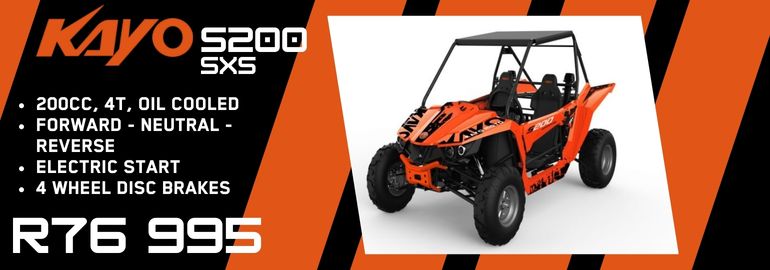 KAYO S200 SIDE X SIDE 200CC 4 STROKE ELECETRIC START