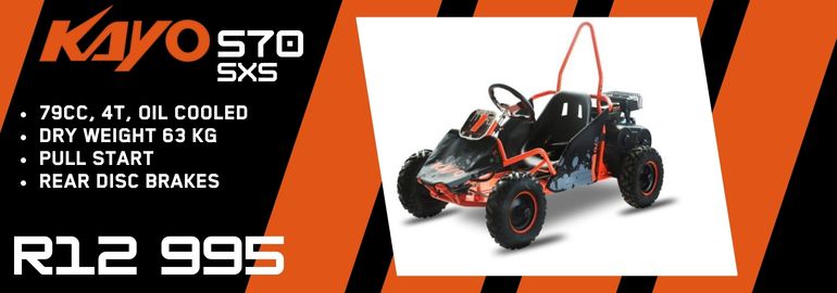 KAYO S70 SIDE X SIDE 70CC 4 STROKE