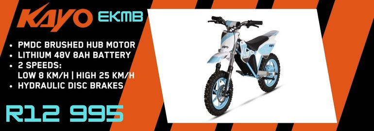 KAYO eKMB ELECTRIC MINI DIRT BIKE